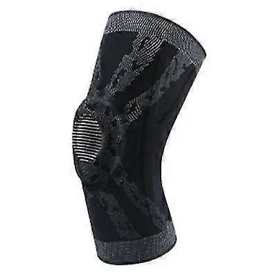 Patella Knee Support Brace with Silicone Support Anti-Slip Sports Knee Sleeve for Basketball Running Cycling Gym M