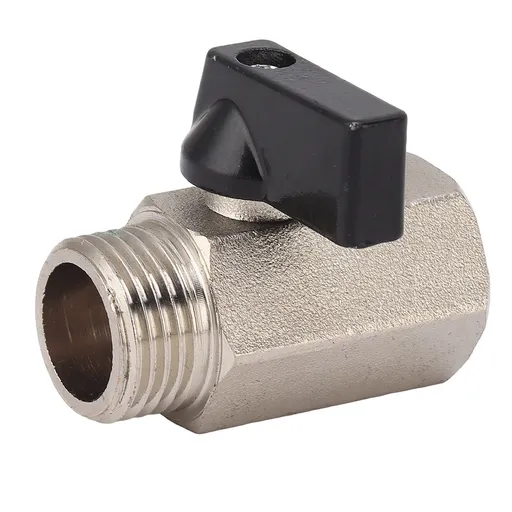 Gas Valve Ball Type Male Female Thread Thicken Brass Sandblasting for Household Tap Water 1/2