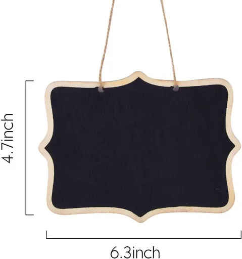20 Pcs Mini Chalkboards Signs 4.7 X 6.3 Inch Chalkboard Tags Hanging Message Board Chalkboard Labels for Kitchen and Weddings