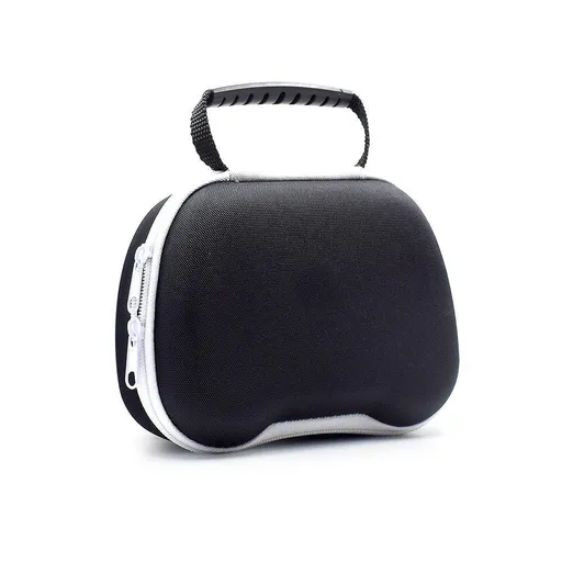 Gaming Controller Travel Carrying Case Compatible with Playstation 5 Wireless Controllers. Protective Storage Holder Bag Cover for PS5 Console (Box Only)-Black & White