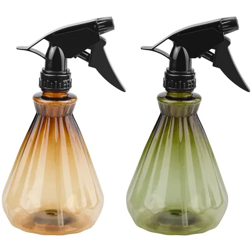 2Pcs Spray Bottles 17oz, Water Fine Mist Spray Bottles for Cleaning Solutions, Curly Hair Salon Styling and Essential Oil