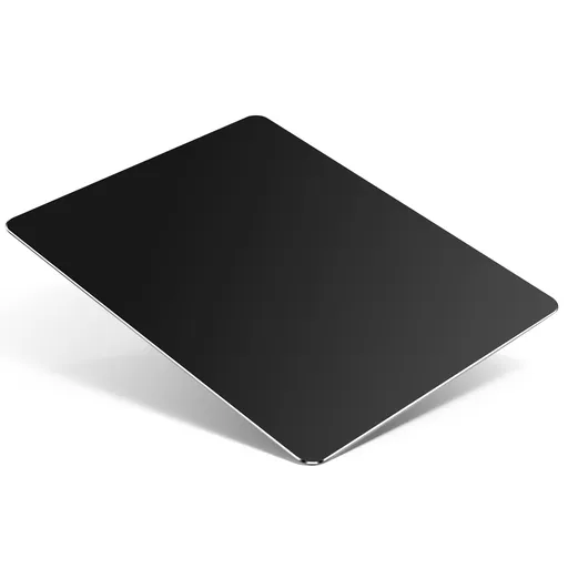 Aluminum Mouse Pad with Non-Slip Rubber Base and Micro Sand Blasting Alloy Surface for Fast and Accurate Control