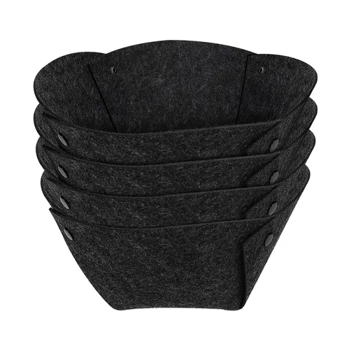 Round Planter Basket Liners, 4PCS Fabric Hanging Basket Liners, Non-Woven Window Box Liners Replacement(12 Inch)