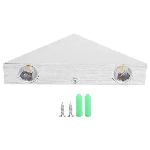 Wall Light Triangular Design 9W Warm White Light Aluminum 16x11.5x3cm