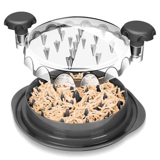 Chicken Shredder, Professional Chicken Breast Shredder Tool Twist, Transparent Lid, Ergonomic Handle, Meat Shredder