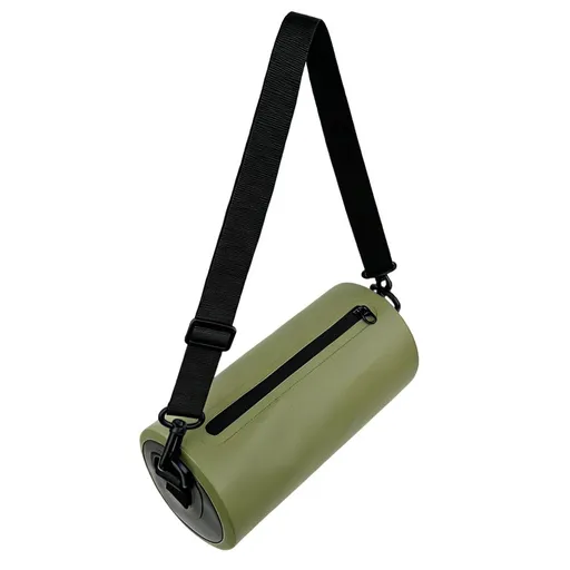 2.7L Waterproof Dry Bag – 500D PVC Tarpaulin, Adjustable Strap, Swimming & Rafting Sling Bag(pitch green)