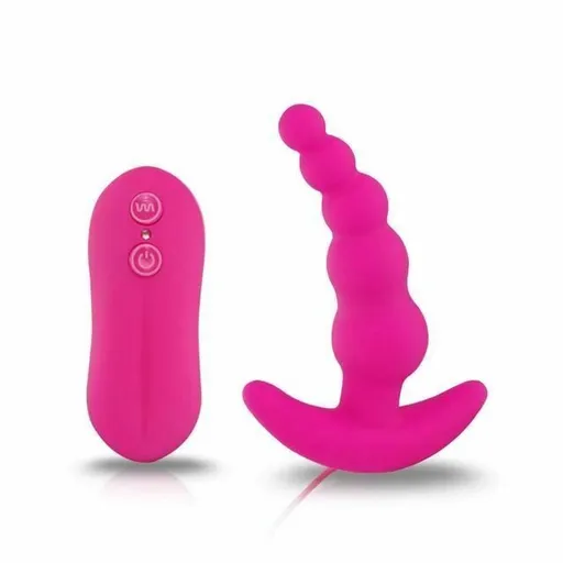 House Of Dasein Anal Beads Vibrator 10 Speeds Remote Prostate Massager Butt Plug - Pink