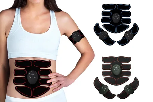3Pcs Muscle Training ABS Stimulator Stimulator -Blue