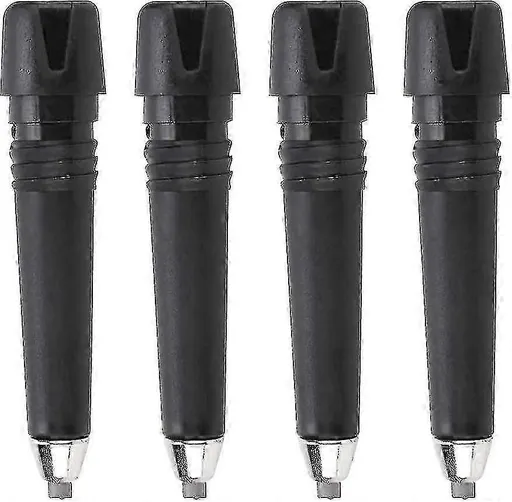 4 Pieces Alpenstock Hiking Stick Tip Trekking Cane Tip Hiking Pole Accessories For Hiking