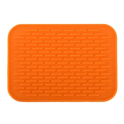 Silicone Dish Drying Mat for Multiple Usage,Easy clean,Eco-friendly,Heat-resistant Silicone Mat for Kitchen Counter or Sink（2pcs）
