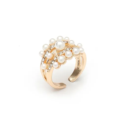 Pearl Rings for Women Stackable Pearl Rings Boho Pearl Rings Thin Beaded Rings Wedding Ring Jewelry Gift