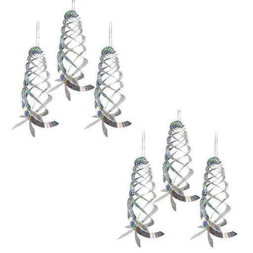Reflective Bird Deterrent Spinners - Effective Garden Protection - 6PCS