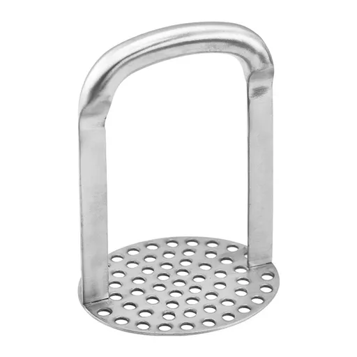 Duty Potato Masher With Horizontal Handle | Avocado Masher | Versatile Food Masher For Vegetable | Made of Durable Stainless Steel | - Silver