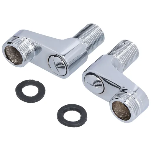 G1/2 to G3/4 Shower Mixer Faucet Swing Arm Adapter Cold Hot Water Pipe Fixed Accessory for Bathroom
