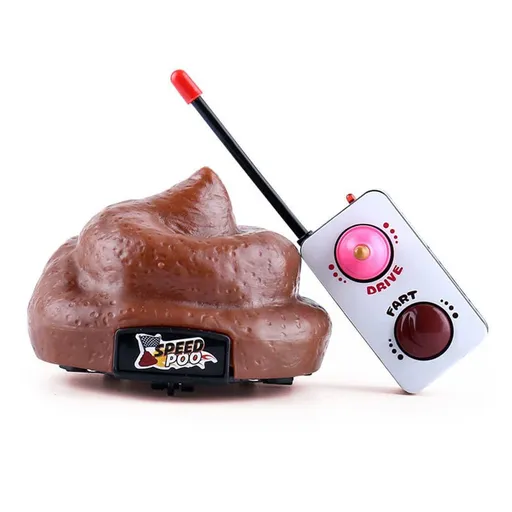Remote Control Shit Poop Car Funny Kids Pet Animal Prank Toys for Family Games and Party Gifts (with Screwdriver)