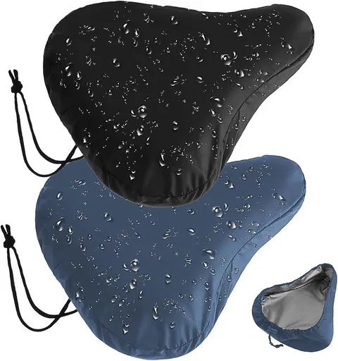 2 pieces - Bicycle Saddle Cover - Bicycle Saddle Cover - Waterproof Saddle Cover - Cover for Bicycle Saddle - Rain Cover - Saddle Cover - with drawstring - outdoor saddle cover - bicycle accessories - waterproof - universal - rain and dust protection