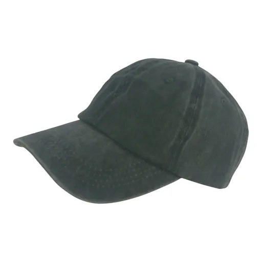 BSTC 6-Panel Baseball Cap, Distressed Cotton, Green