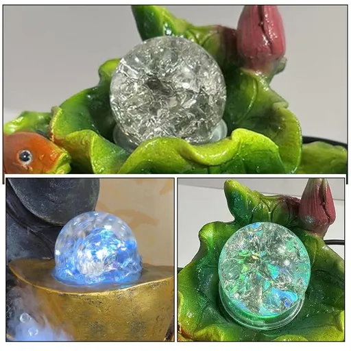1Set Transparent Crystal Ball for Fountain Water Decoration Stylish Desktop Sphere Ornament