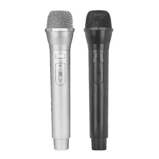 2pcs Pretend Play Microphone Props - Fake Mic for Party or Practice Use