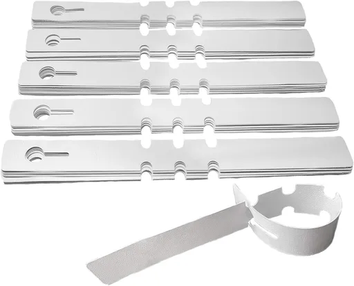 Plastic Plant Labels Wrap Around Nursery Tags 8.3 x 0.8 Inch White 120 Piece