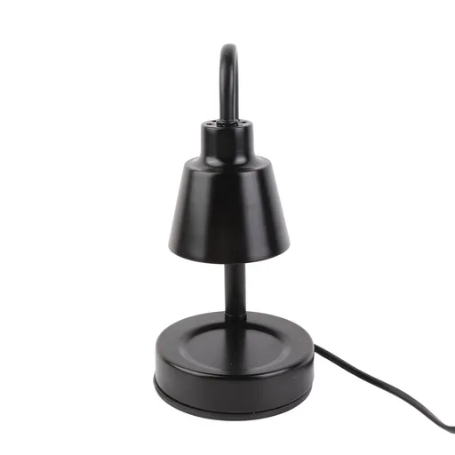 Candle Warmer Lamp Dimmable Timer Adjustable Height Retro Decorative Candle Wax Melting Light with 2 Bulbs US Plug Black