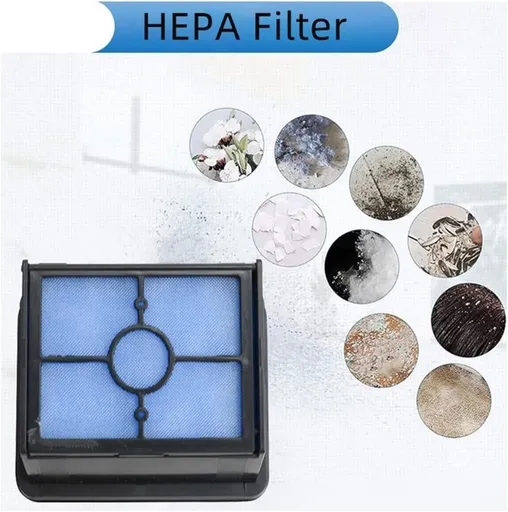 2Pcs Compatible for Cordless Wireless Floor Washer HEPA Filter Roller Brush Vacuum Cleaner Accessories