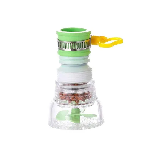 360°Rotating Faucet Nozzle Water Filter Filter Sprayer Faucet Water Saving Device Pressurized Shower Faucet Accessories（green）