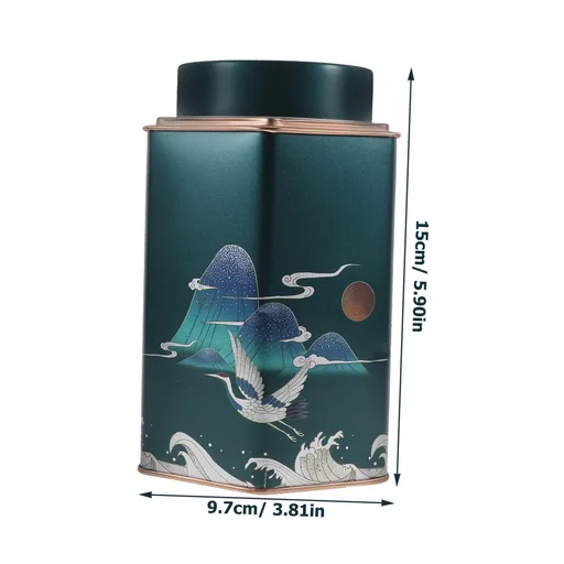 2 Pcs Mini Tea Storage Containers Tea Tins Coffee Tins Food Storage Container for Tea Coffee Herb Candy Chocolate Sugar Spices
