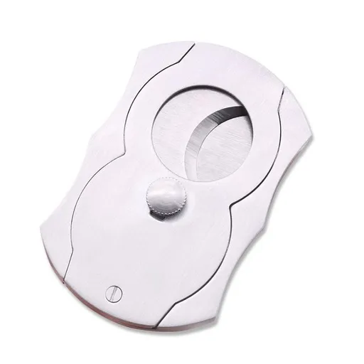 Premium Cigar Cutter - Ergonomic Stainless Steel Spring-Loaded Blade, Ideal for up to Ring Gauge - （2pcs）