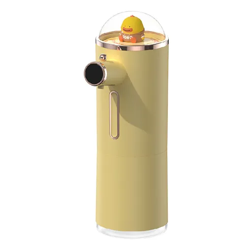 Automatic Foam Soap Dispenser Cute Intelligent Infrared Sensor Waterproof Rechargeable Touchless Automatic Soap Dispenser Yellow