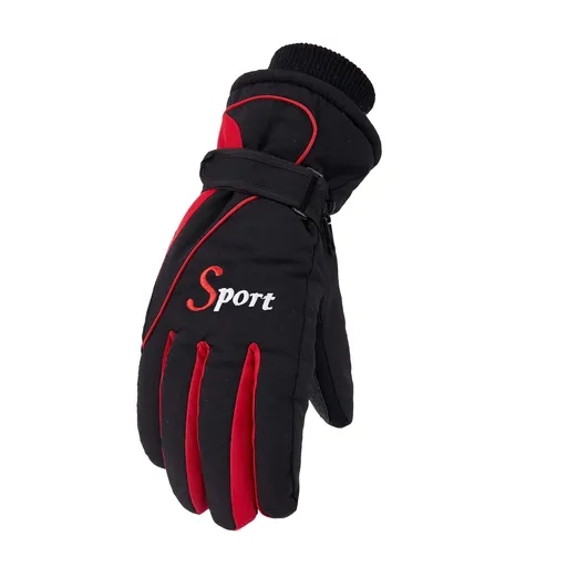 Ski Gloves Waterproof Gloves Winter Outdoor Men And Women Snow Skating Snowboarding Windproof Warm Ski Gloves Snow Gloves Winter Gloves W-Blue One Size Z-Red
