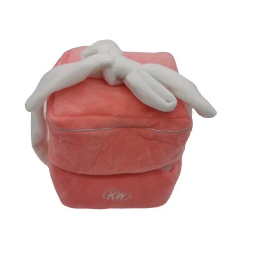 Pink Creative Ring Box Plush Toy - Love Ring Case Toy Stuffed Couple Oversized Diamond Ring Surprise Gift Box Propose