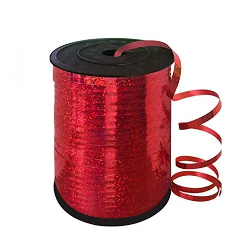 5mm Balloon Ribbon Curling Party String Gift Wrap Decoration Birthday Wedding - Laser-Red
