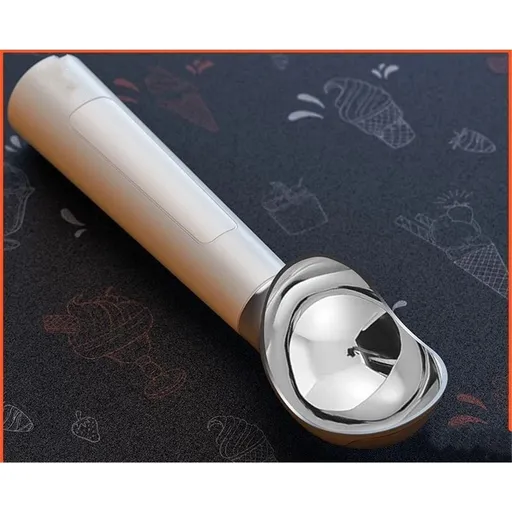 Heated Ice Cream Scoop Rechargeable, Electric Warming Ice Cream Scooper with LED Display, Heats to 158°F for Hard Ice Cream, Easy for Seniors & Kids (White）