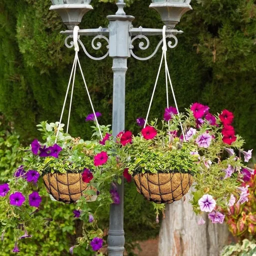 Coconut Liners for Hanging Baskets Coconut Liners for Planters Natural Round Coconut Fiber Planter Basket Liners Replacement for Hanging Baskets Flower Pot Garden 14 inch