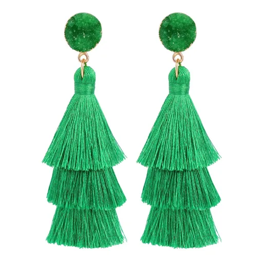 Earrings for Women Dangling, Colorful Layered Tassel Bohemian Drop Earrings Let your accessories do the talking!