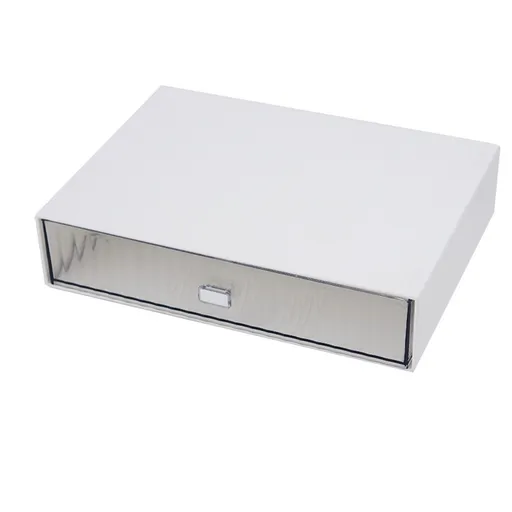 Desktop Drawer Organizer Waterproof Dustproof Plastic DIY Combination Multi Layer Stackable Drawer Storage Case Striped White 1 Drawer