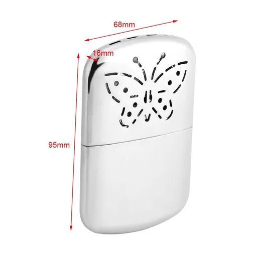 Refillable Hand Warmer Warmer, Zinc Alloy Portable Pocket Liquid Fuel Hand Warmer Indoor Outdoor Small Heater Perfect for Camping Fishing