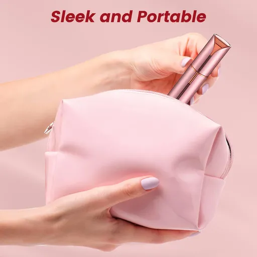 Facial Hair Removal for Women Painless Hair Remover, Waterproof Shaver Razor Hair Remover with (Rose Gold)