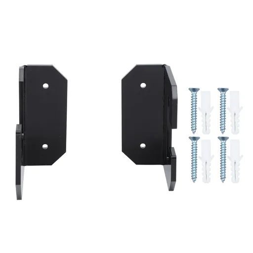 Sword Stand Horizontal Wall Mount Acrylic Display Rack for Flat Blade Black