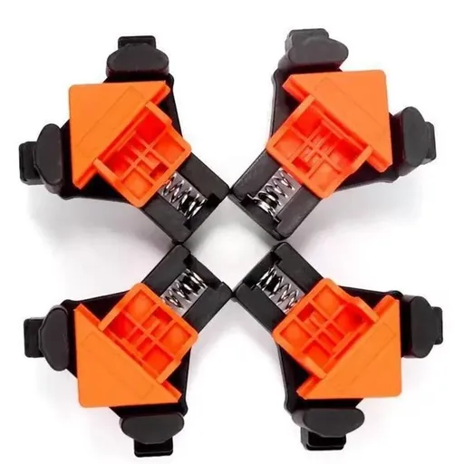Corner Clamp for Woodworking - 90° Multi-Angle Adjustable Spring Clamps (4Pcs) - Woodworking & Photo Framing Tools, Gifts for Men/Dad/DIYers