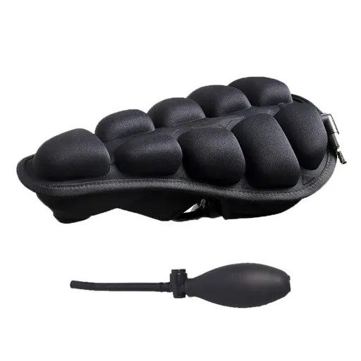Bike Seat Soft Air Bicycle Seat Cushion Bicycle Saddle Cover Shock Absorbing Inflatable Bicycle Seat Cover (S)