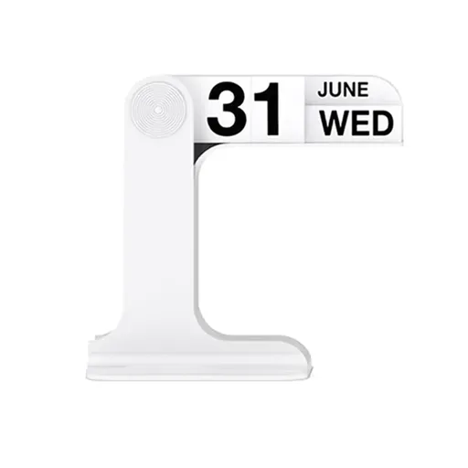 Creative Desktop Flip Calendar Table Calendar For Living Room Office Decorative - White