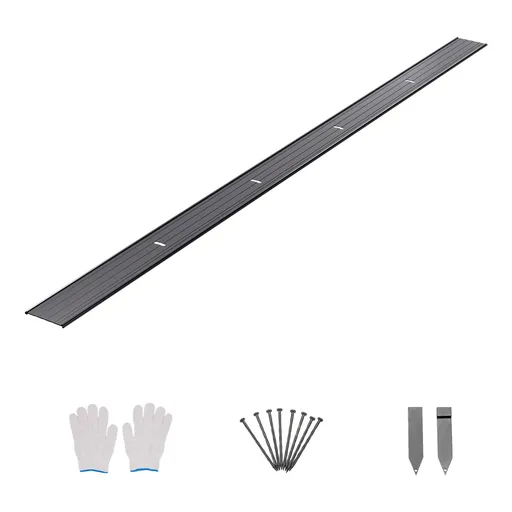 Metal Landscape Edging, 8 Packs 72 in Rust-Resistant Aluminum Alloy Landscape Edging, Bendable Garden Edging Border, Heavy Duty Lawn Edging Fence for Flower Bed Yard Pathway