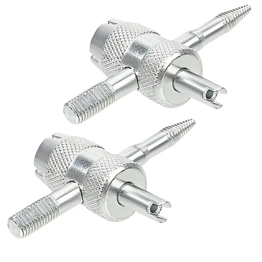 4-in-1 Valve Core Tool Multifunctional Valve Wrench for Automobile Tire Stem Core Remover Installer Repairer(2 pcs)