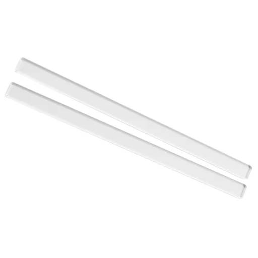 1 Pair Clear Acrylic Biscuit Leveling Ruler for Home Bakers, Cake Decorating and Baking Tools