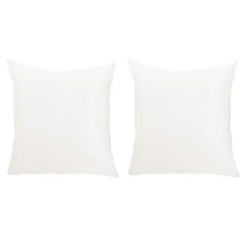 2pcs High Quality Square Pillow Inserts Soft Cushion Fillers Hotel Grade Use - 50x50cm