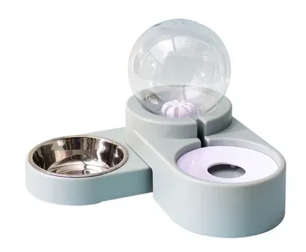 Automatic Dog Water Refill Bowl, Model B, Blue