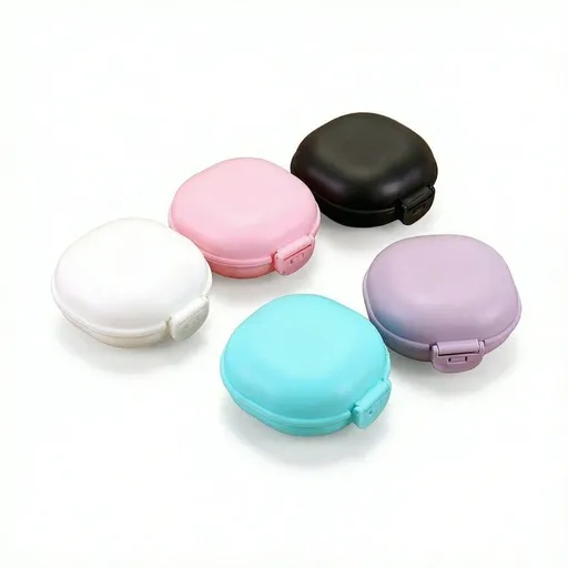 Soap Dish Portable Travel Container 4 Pack Compact Plastic Case for Outdoor Activities Pink White Purple Blue