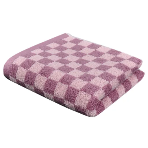 Checkered Bath Towels for Bathroom, Shower Towels 30" x 14", Super Soft and Quick Dry, Colorful Towel for Summer Beach Pool Green Pink